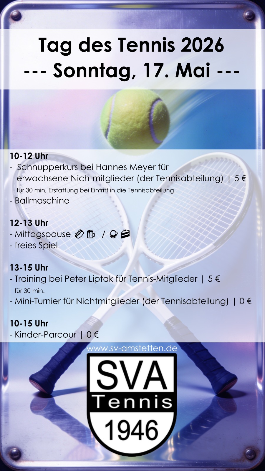 SV Amstetten Berichte Tennis